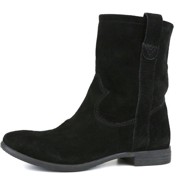Vince Camuto Fanti‎ Suede Slouch Boot Black Women Size 7M Ankle Booties Shoes - Picture 1 of 7